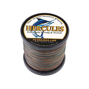 500M 547Yds Camouflage 10lb-300lb HERCULES PE braid Fishing Line 8 Strands HERCULES